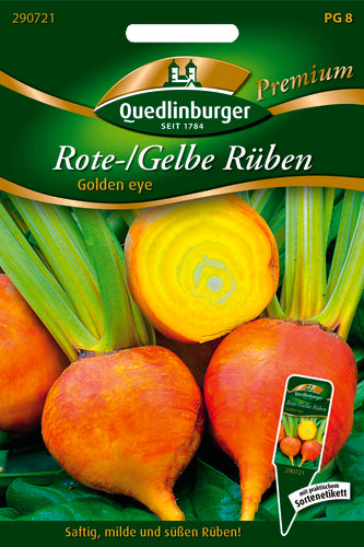 QUEDLINBURGER Saatgut Rote/Gelbe Rübe Golden eye (Gelbe Rüben)