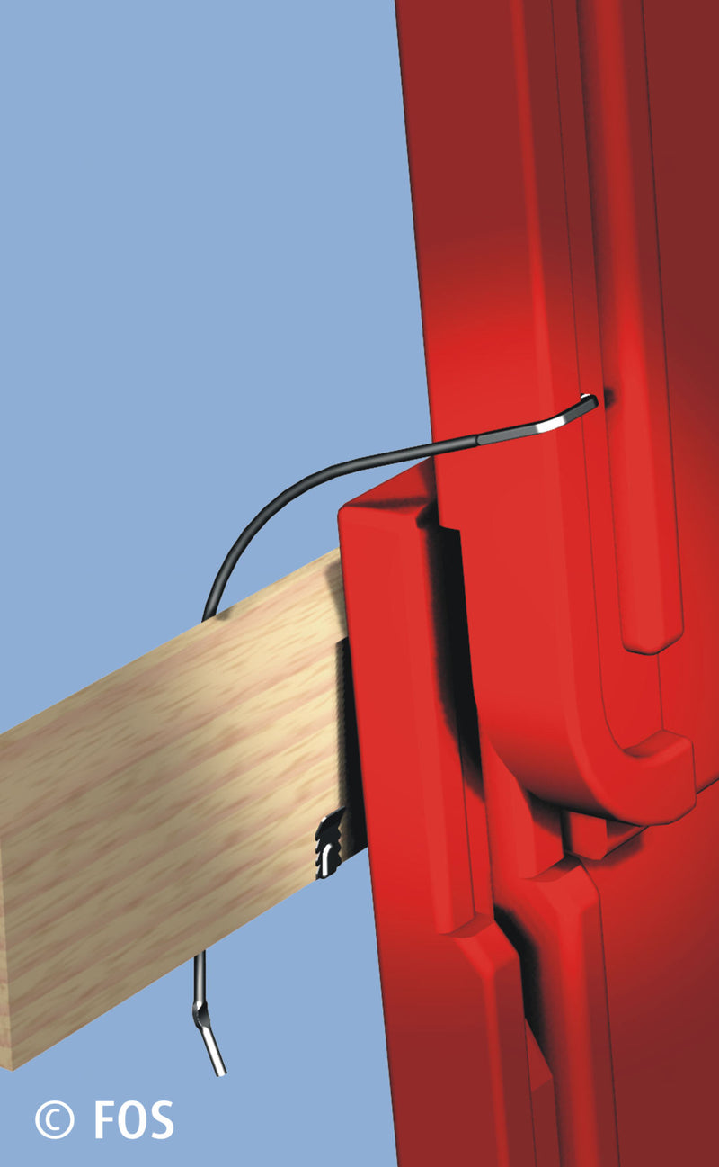 FOS® Seitenfalzklammer 452 ZIAL, Seitenfalzklammer eckig mit Zink-Aluminium