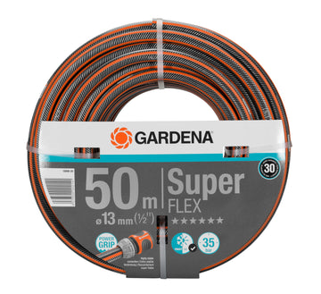 GARDENA Premium SuperFLEX Gartenschlauch orange-grau, 13 mm/50 m, ohne Systemteile