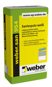 weber.san 954 Sanierputz, weiß, 25 kg Sack