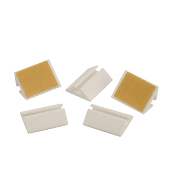 UNITEC Kabelhalter weiß, selbstklebend für Leitungen bis max. 5 mm (10 St)