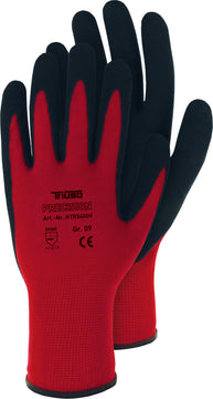 TRIUSO Precision Montagehandschuh aus rotem Nylon, Größe 11, 13-Gauge