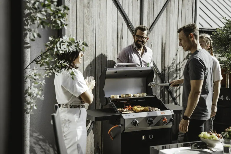 Enders Chicago Next 3 R Turbo Gas-Standgrill, schwarz-silber, 3 Brenner