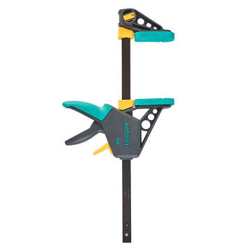Wolfcraft Einhandzwinge PRO Klemmzwinge schwarz/türkis, Ausladung 100 mm