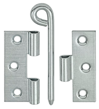 VORMANN Kulissenscharnier geschlagen verzinkt 70x55x3 mm mit Ringstift