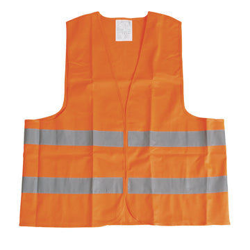 UNITEC Warnweste fluoreszierend orange, nach DIN EN 471, Klett