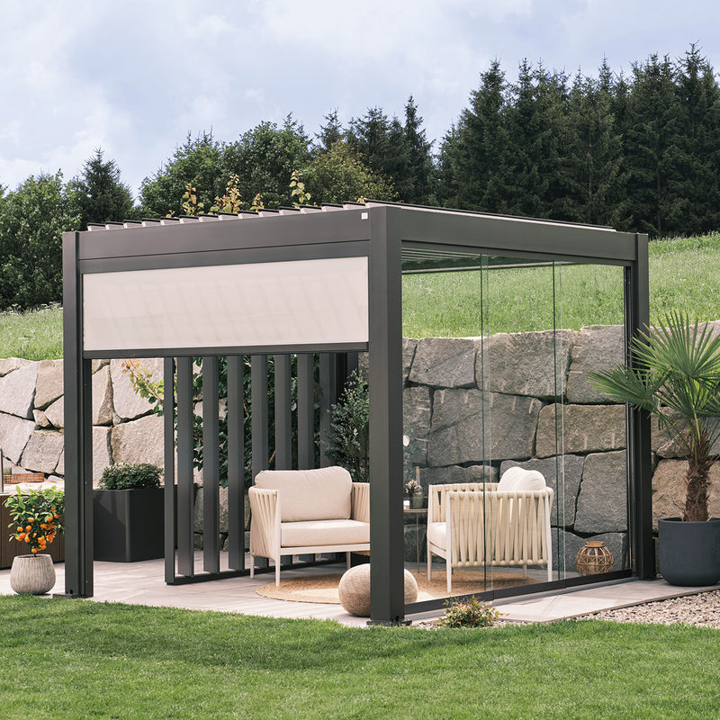 Biohort Pergola Gr. 3 × 3 (312 × 312 × 264 cm) Dunkelgrau-metallic Dunkelgrau-metallic