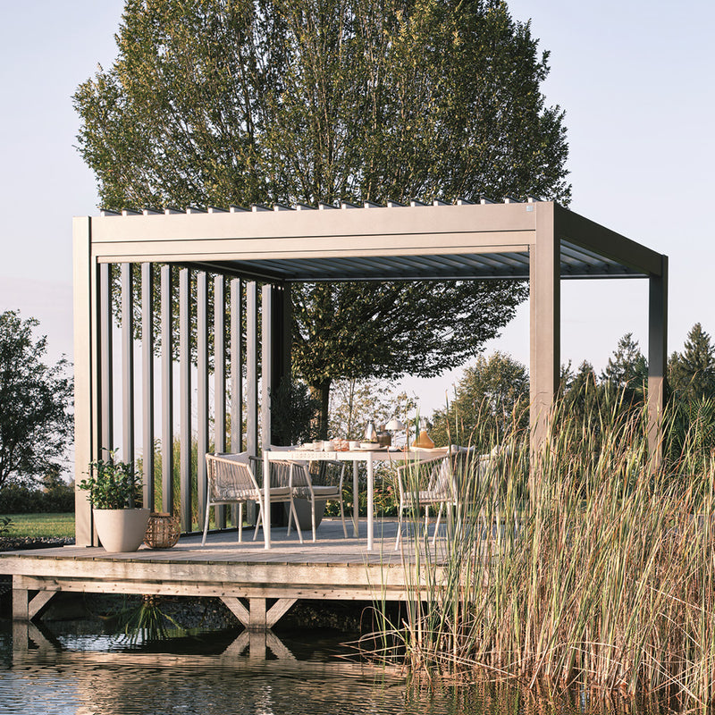 Biohort Pergola Gr. 4 × 3 (404,5 × 312 × 264 cm) Dunkelgrau-metallic Silber-metallic