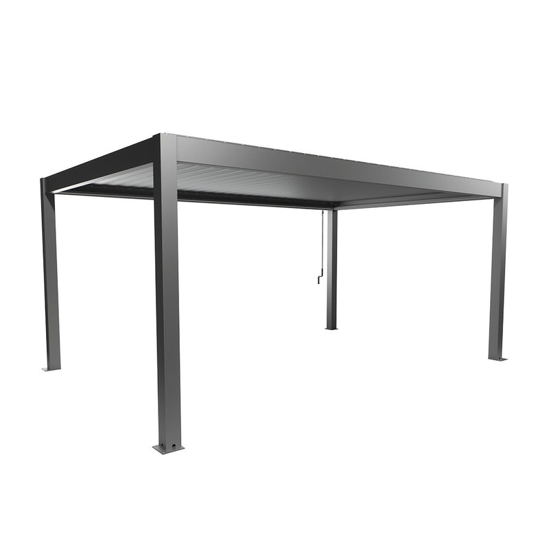 Biohort Pergola Gr. 5,5 × 3,5 (552,5 × 367,5 × 264 cm) Quarzgrau-metallic Quarzgrau-metallic