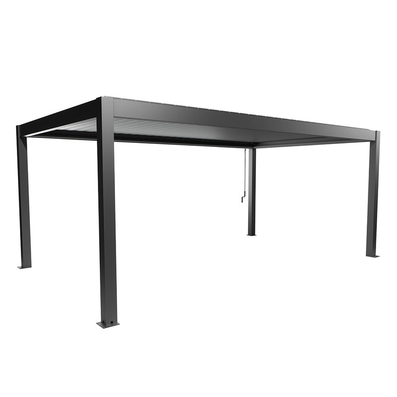Biohort Pergola Gr. 6 × 3,5 (608 × 367,5 × 264 cm) Dunkelgrau-metallic Dunkelgrau-metallic