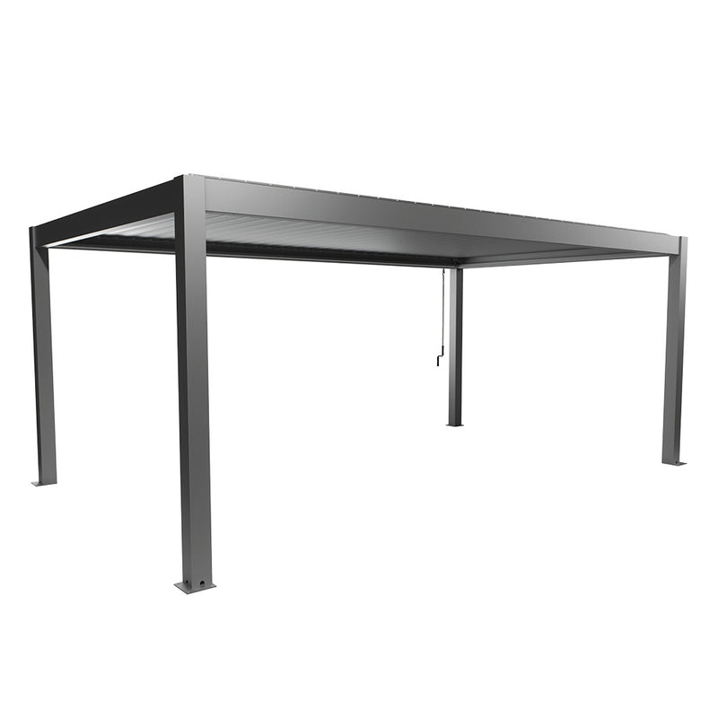 Biohort Pergola Gr. 6 × 3,5 (608 × 367,5 × 264 cm) Quarzgrau-metallic Quarzgrau-metallic