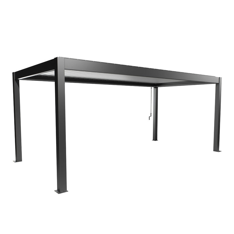 Biohort Pergola Gr. 6 × 3 (608 × 312 × 264 cm) Dunkelgrau-metallic Silber-metallic