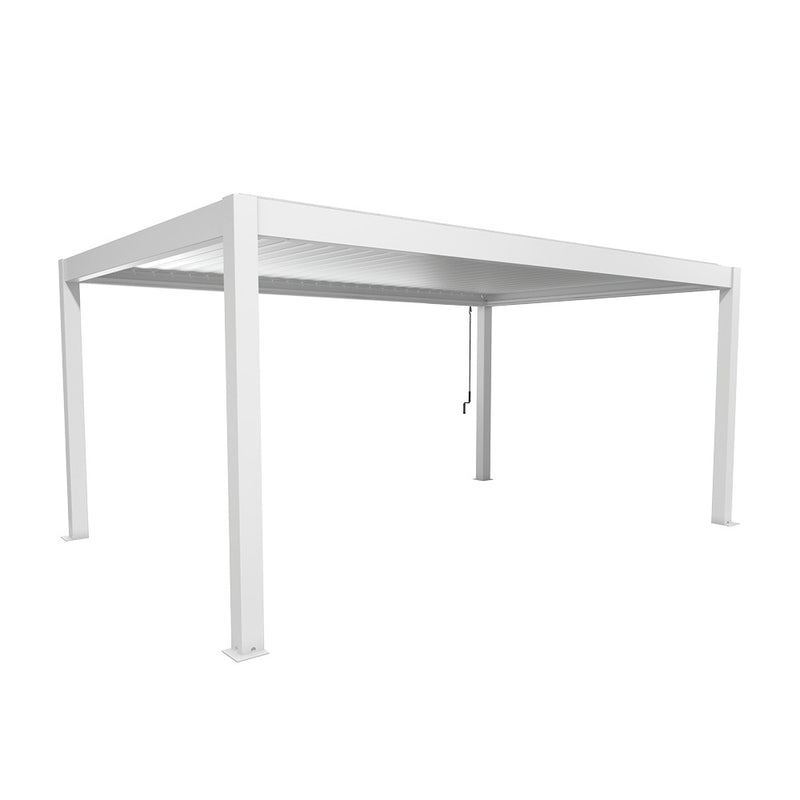 Biohort Pergola Gr. 5,5 × 3,5 (552,5 × 367,5 × 264 cm) Weiß Silber-metallic