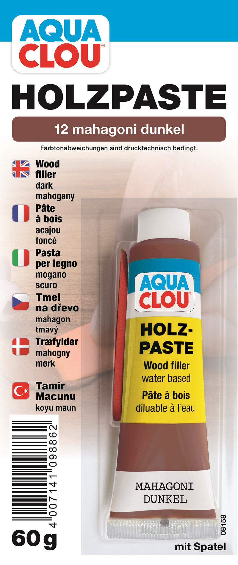 KRAUTOL Holzpaste Mahagoni dunkel 60 g