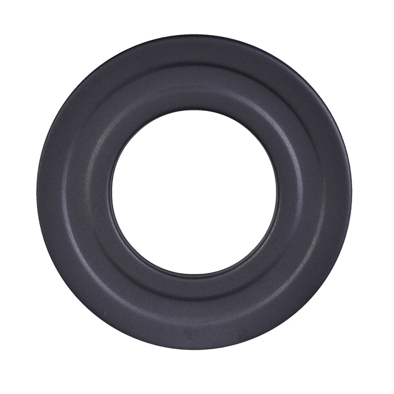 FIREFIX Pelletofen Mauerrosette Ø80 starr schwarz, Stahlblech 1,20 mm
