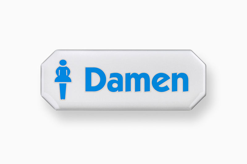 CONMETALL 3D Hinweisschild Damen, Karton 10 Stk