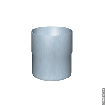 Rheinzink Rohrmuffe 100 mm VBP blaugrau, vorbewittert