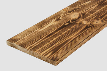 Rettenmeier Leimholz Kiefer geflammt, Antik-Effekt, 18x200x800 mm