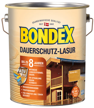 Bondex Dauerschutz-Lasur Eiche hell 4 l Holzschutzmittel von PPG