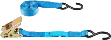 CONNEX Zurrgurt mit Ratsche und S-Haken blau, 25 mm/4 m