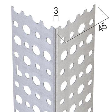 PROTEKTORWERK 9179 Kantenprofil, Trockenbaukantenprofil aus Aluminium, rund