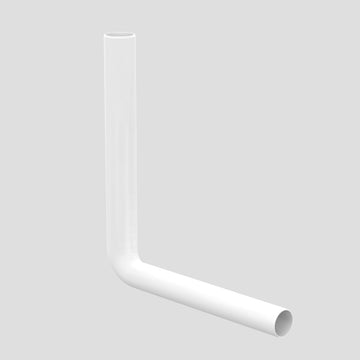 sanicomfort Spülrohrbogen 390 x 350 mm weiß, Ersatzteil für Spülkasten