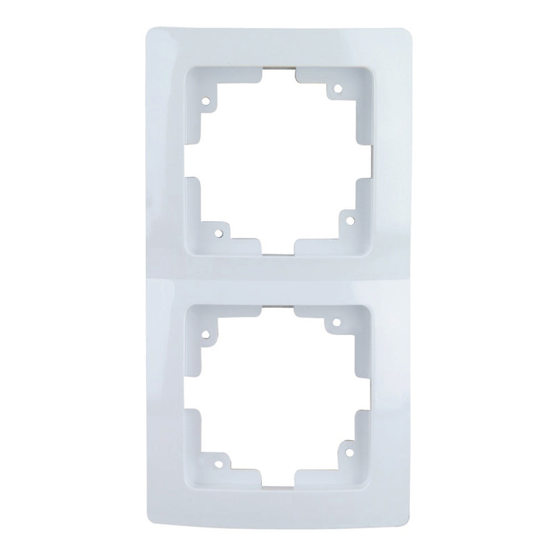 UNITEC Abdeckrahmen 2-fach ultraweiß Monaco Serie 102