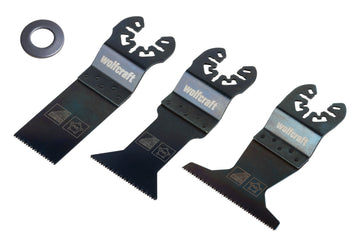 Wolfcraft Vibrations-Set Trockenbau, HCS, 6-teilig für Multitools