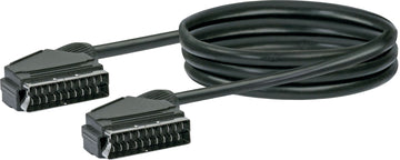 Schwaiger SCART Kabel 21-polig schwarz, Kabellänge 1,5 m