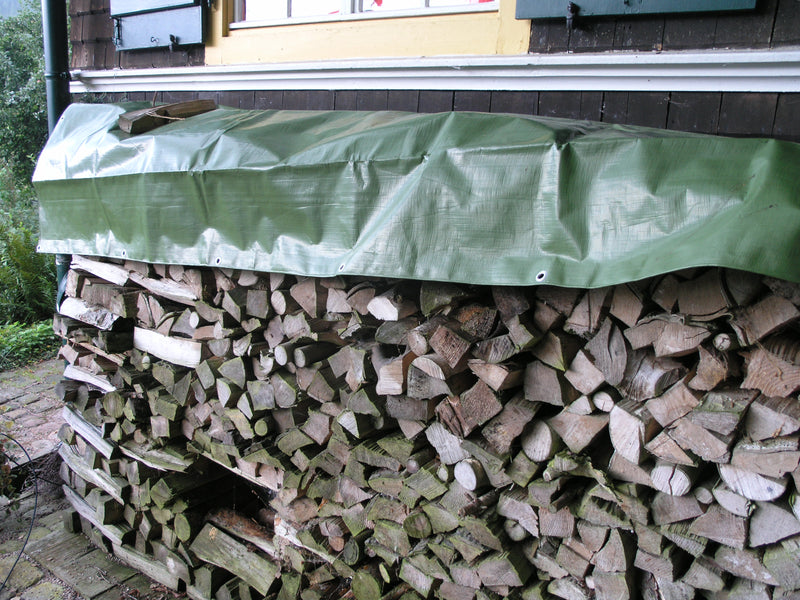 NOOR REINHOLD Holz-Abdeckplane 210 g/m² 6 x 1,5 m grün