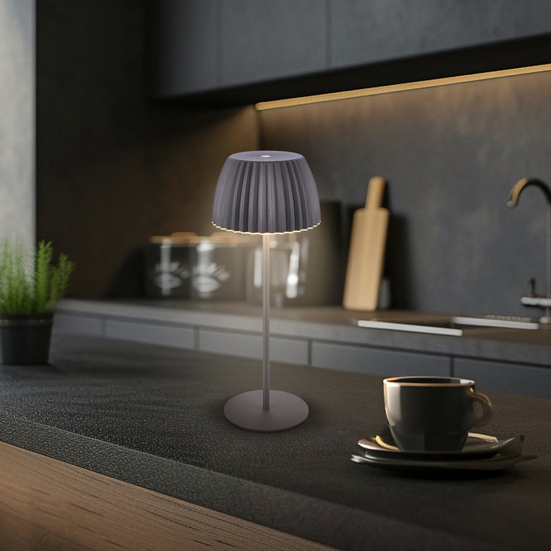 BRILONER Leuchten Lichtkante Nano Akku Tischleuchte anthrazit, 2700K