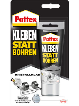 Pattex Kleben statt Bohren „Kri.klar“ Montagekleber transparent