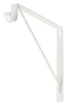 VORMANN Hakenkonsole weiß 24x260x300 mm Stahl, Schmiedeeiserne Konsolen