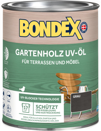 Bondex Holz-Öl UV grau, lösemittelbasiert, 0,75 l