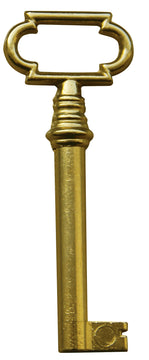 HSI Möbelschlüssel aus Zamak, brüniert, 65 mm Länge