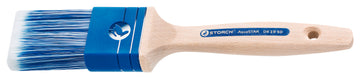 Storch Flachpinsel AquaSTAR blau-weiß mit PA Holzstiel Premium