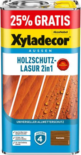 Xyladecor LH Holzschutzlasur 2in1, 5 l Gebinde
