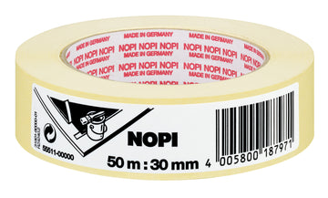 Tesa NOPI Malerflachkrepp, Abdeckband Papier, 30 mm x 50 m