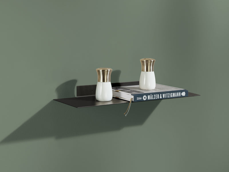 DOLLE Regalset Katana schwarz, Metallregal 20 x 4,5 cm