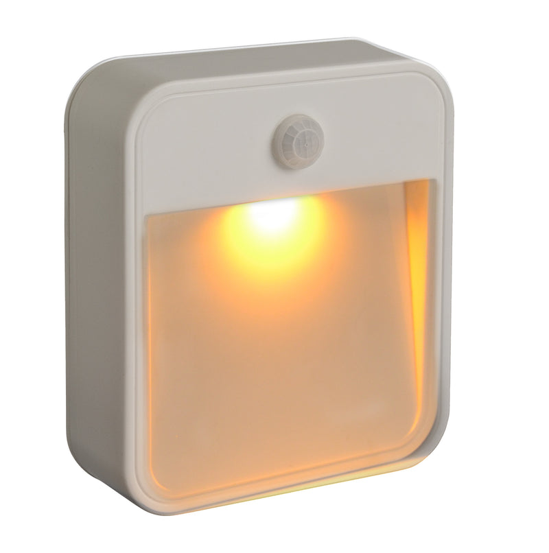 Mr. Beams Nachtlicht Stick Anywhere Amber, batteriebetrieben, IP44 weiß