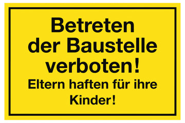 Conmetall Meister Hinweisschild KU gelb