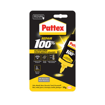 Pattex 100% Multikleber Alleskleber, transparent, 50 g Blister