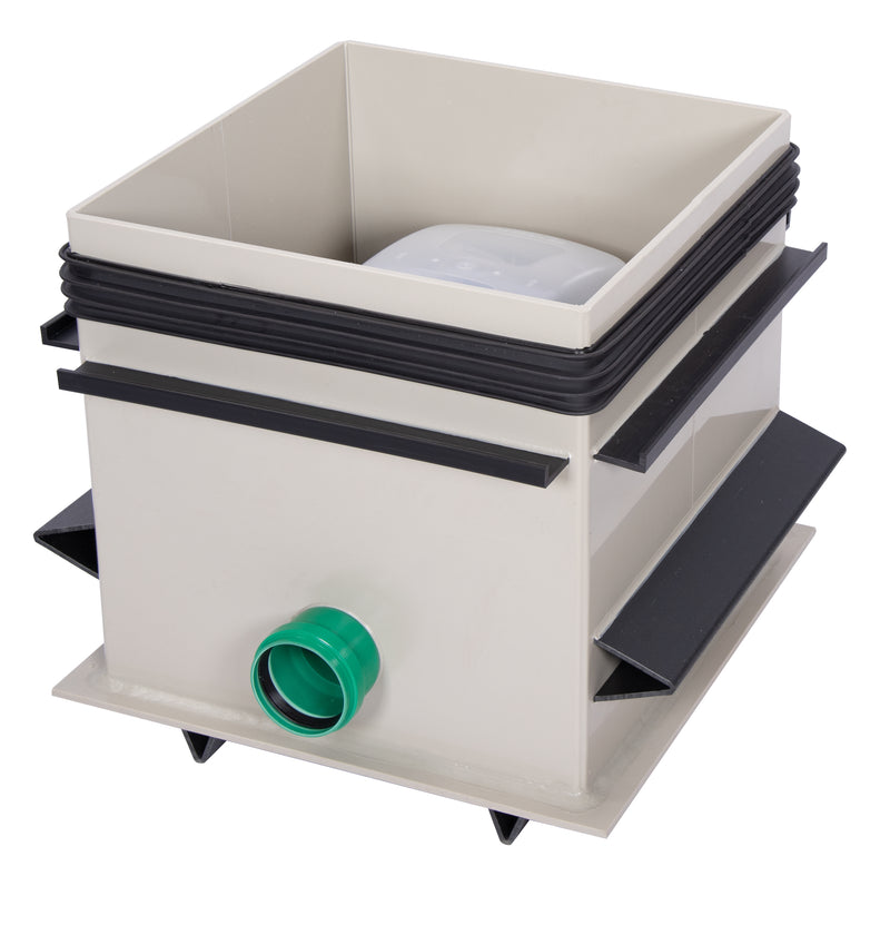 KRASO Rückstauschacht Typ Q600 für Fäkalien, Kunststoff, DN110