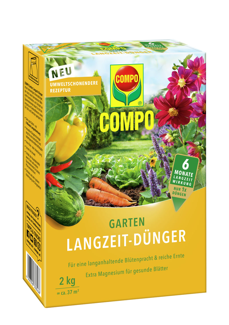 COMPO Garten Langzeit-Dünger EREG 2 kg Feststoffdünger für außen