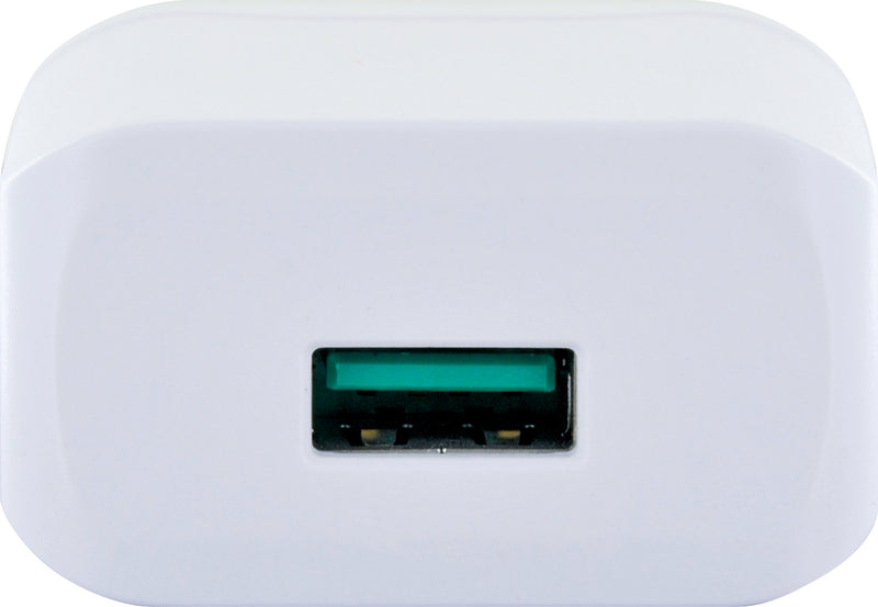 Schwaiger Ladeadapter 230V Quick Charge 3.0, 1x USB, weiß