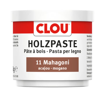 CLOU Holzpaste Nr. 11 in Mahagoni/Braun, gebrauchsfertig, 150 g