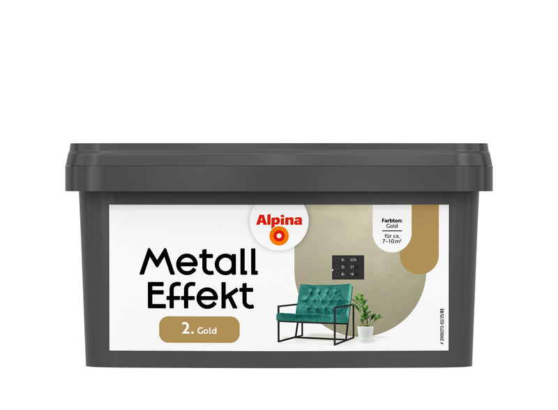 Alpina Effekt Farben Metall Effekt Finish in, 1 L Eimer