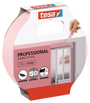 tesa Malerband Professi.Sensit. Abdeckband Papier, sensitive 25 mm x 25 m