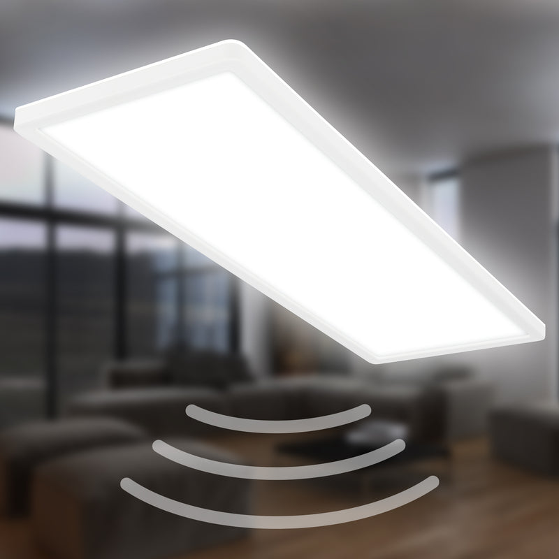 BRILONER Leuchten Panel LED Ultra flat weiß mit Backlight, 58x20x3cm