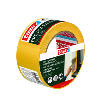 tesa Putzband PVC 55486 Abdeckband PE/PVC gelb 50 mm x 33 m